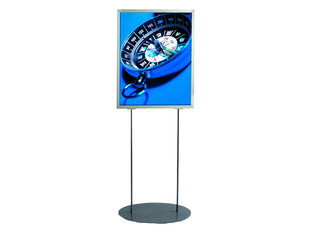 Oval Based Poster Stand – Vista USA