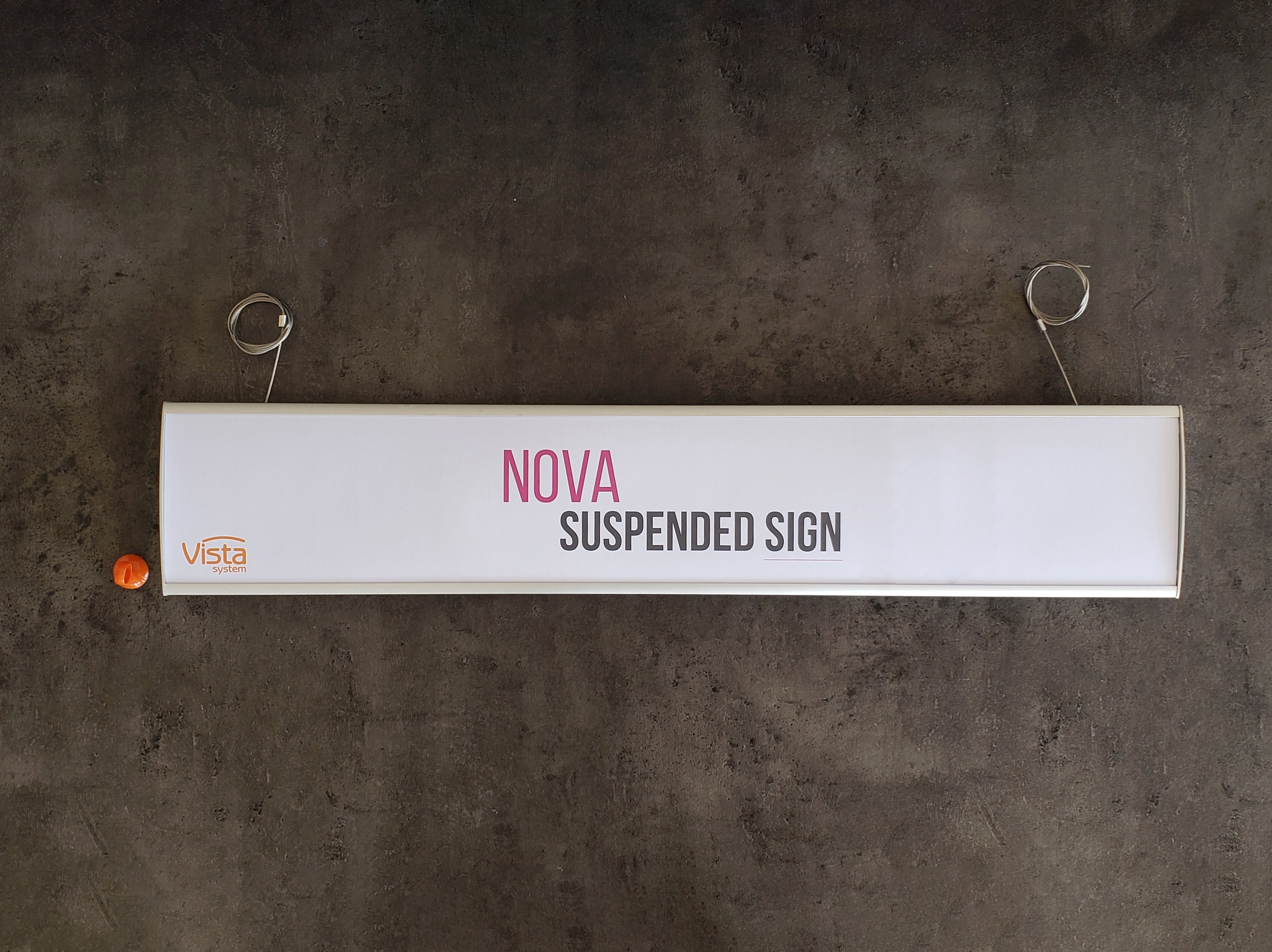 Suspended sign, Nova style