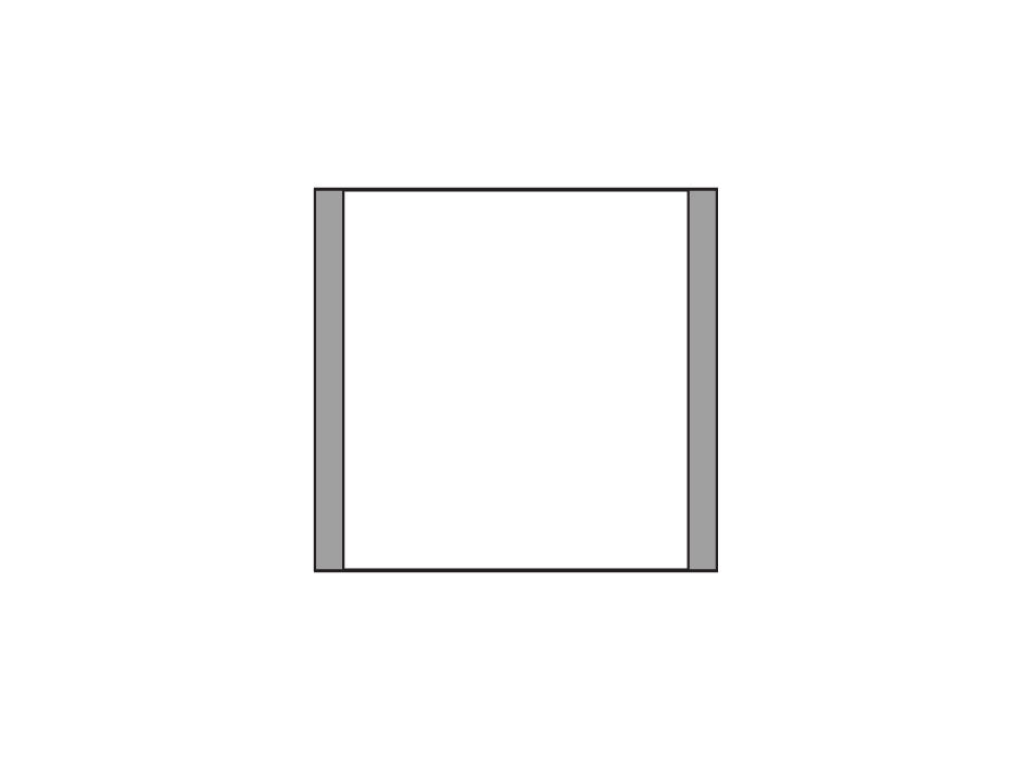 Wall sign, Square (Widths: F400-F900)