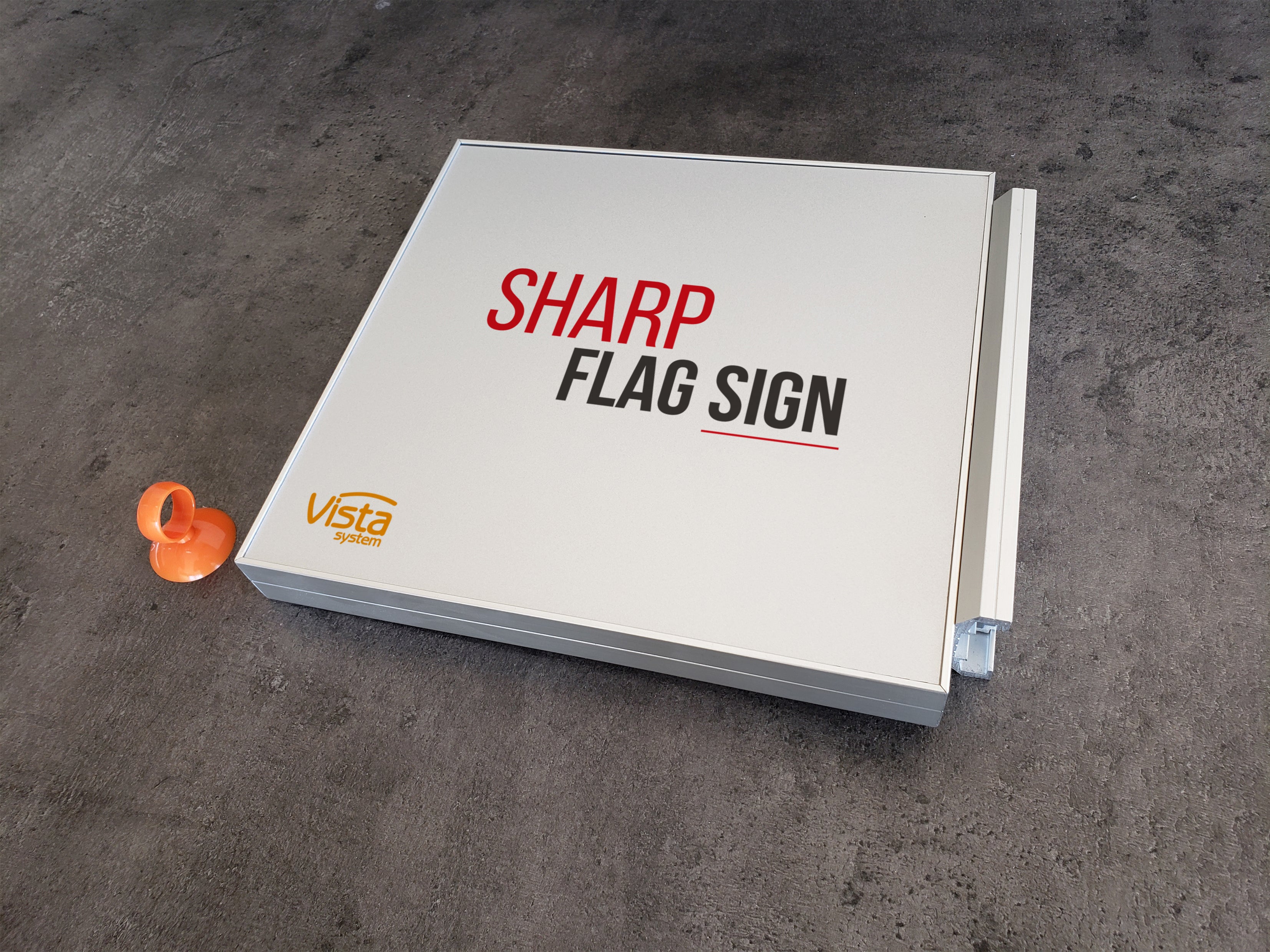 Projecting sign, Sharp style